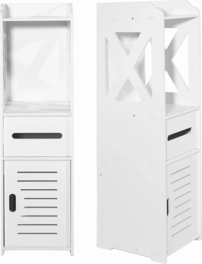 Agencement astucieux avec 4 étagères