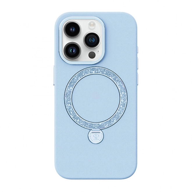 étui pour téléphone Joyroom Dancing Circle pour iPhone 15 Pro bleu