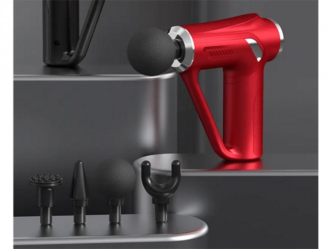Pistolet de massage puissant avec 4 embouts