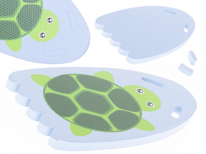 Planche avec instructions de natation pour tortue dans la piscine
