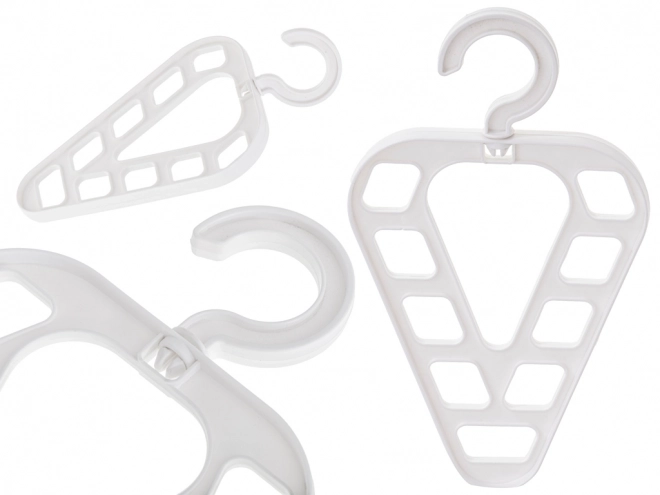 Organisateur polyvalent pour cintres d'armoire avec 9 ouvertures blanc