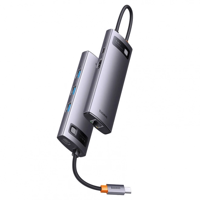 Baseus StarJoy 6 en 1 USB-C hub avec plusieurs connecteurs