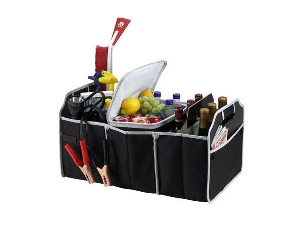 Organisateur de coffre de voiture avec 3 compartiments