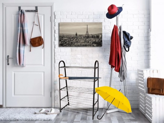 Organiseur de chaussures avec grand étagère d'armoire