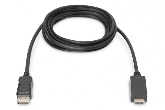 Câble adaptateur DisplayPort 1.2 avec connecteur encliquetable 4K 60Hz UHD Type DP/HDMI A M/M noir – 2 m
