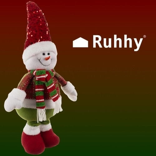 Bonhomme de neige de Noël avec jambes télescopiques