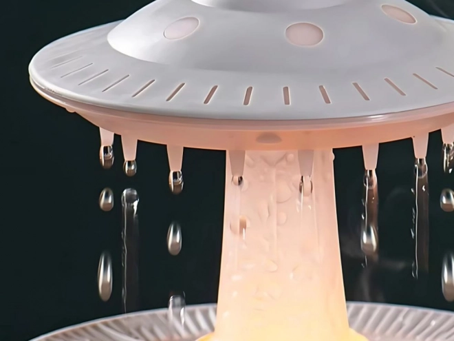 Humidificateur d'air et diffuseur aromatique en forme d'OVNI