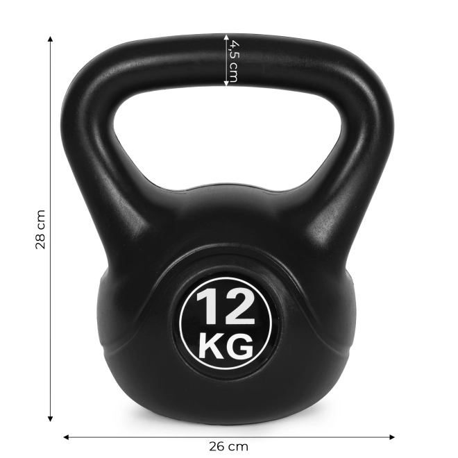 Kettlebell pro czvičení noire- 12kg