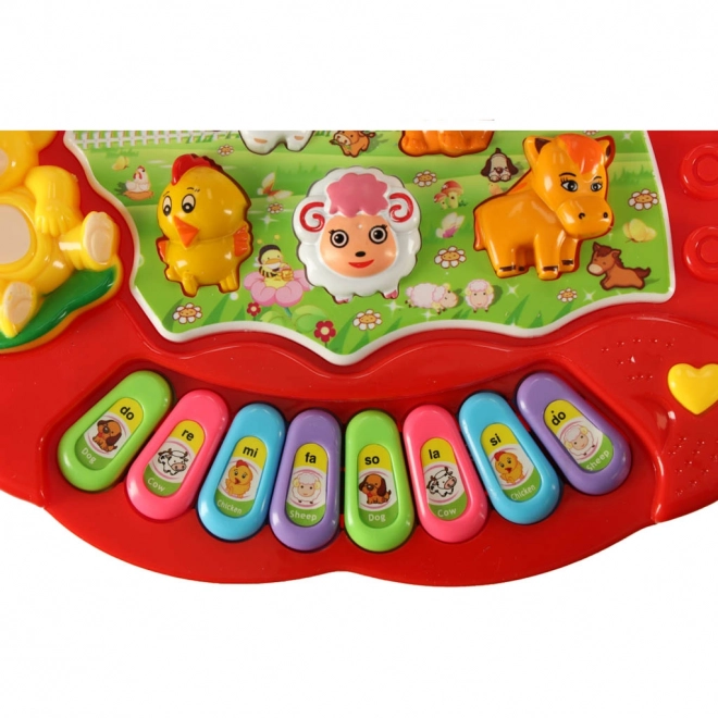 Piano interactif pour enfants avec sons d'animaux de la ferme