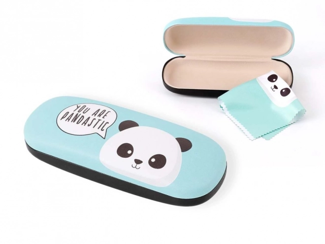 Étui à lunettes avec panda