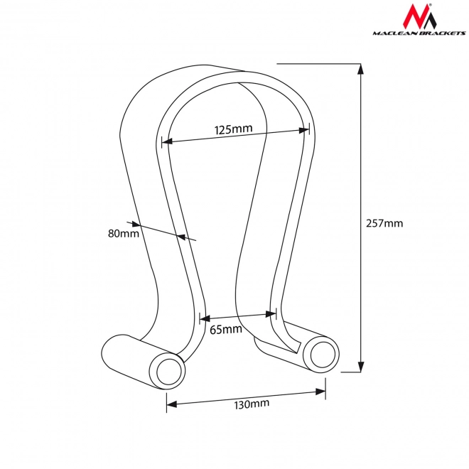 Support pour casque chêne clair