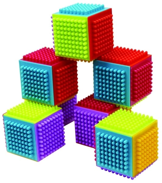Blocs colorés et texturés