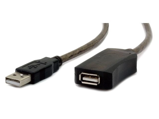 Câble d'extension USB 2.0 type AM-AF 5 m actif noir