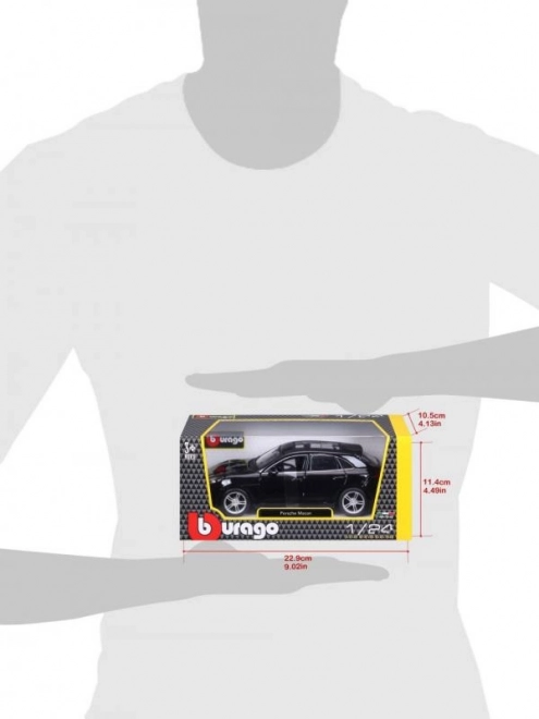 Bburago 1:24 Porsche Macan noire 18-21077