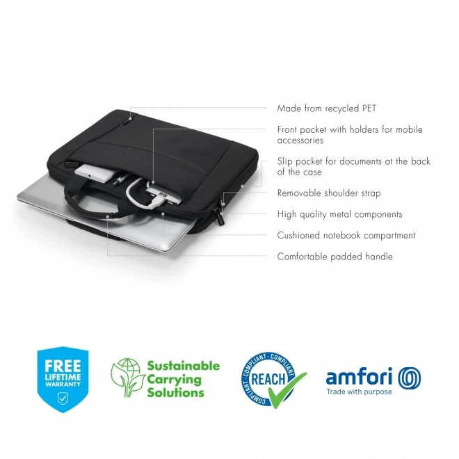 Étui Éco Slim BASE 15-15.6 pouces noir