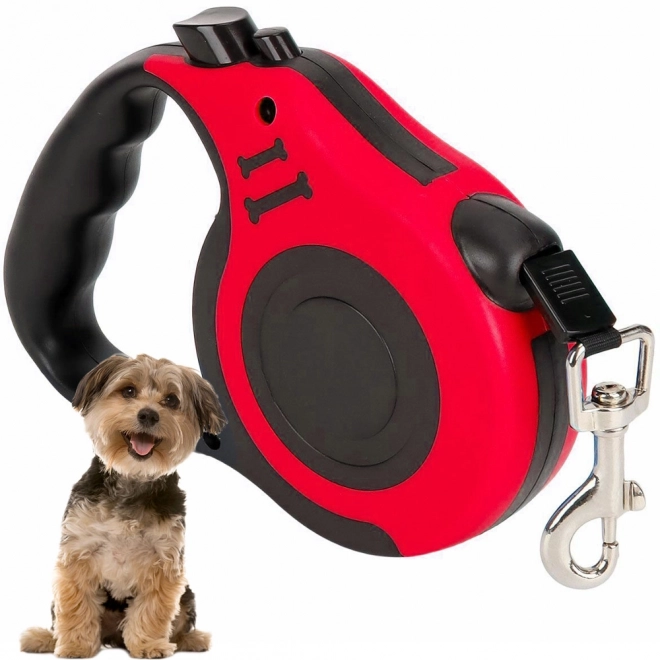 Laisse automatique pour chiens – Rouge