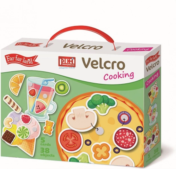 5 cartes avec velcro