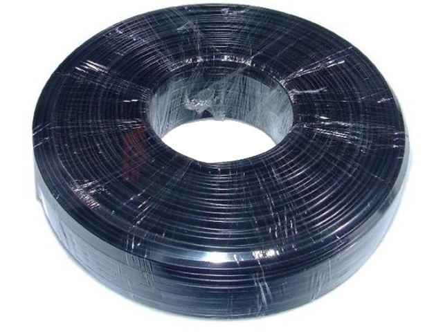 Câble téléphonique 4 fils noir 100m rouleau
