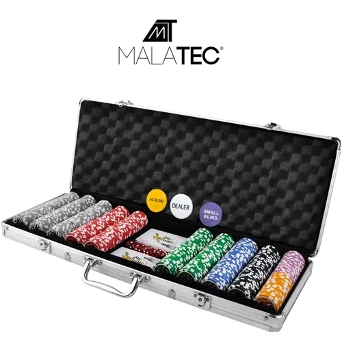 Poker - ensemble de 500 jetons dans une mallette HQ