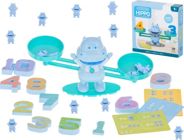 Balance à fléau avec petits animaux – Petit hippopotame