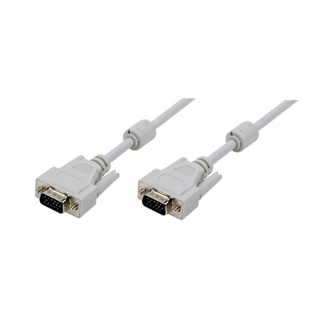 Câble VGA 3m avec double noyau en ferrite Gris