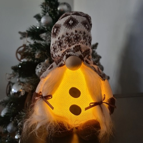 Lutin debout avec éclairage LED