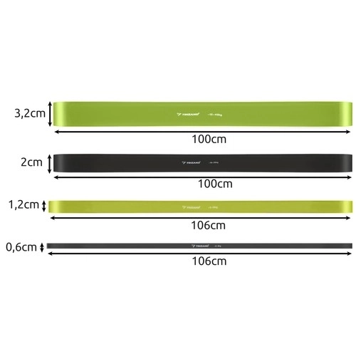 Ensemble de bandes de résistance - 4 pcs. Trizand 24305