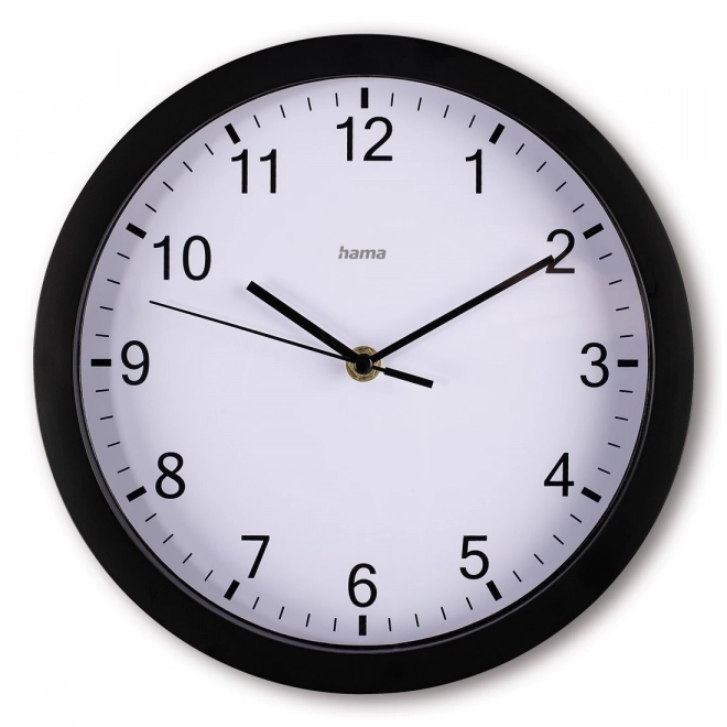 Horloge murale Elba 25 cm noire