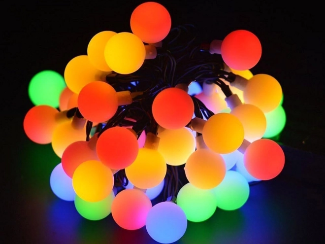Guirlande de jardin solaire multicolore avec LED