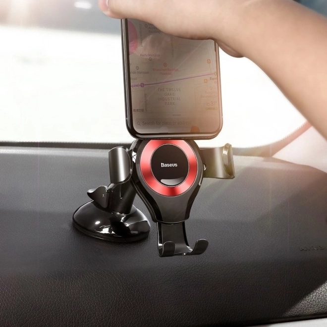 Support de téléphone pour voiture Baseus Osculum rouge
