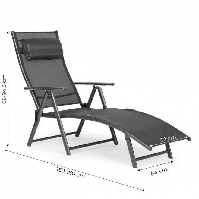 Chaise longue de jardin pliante avec dossier réglable de MultiGarden