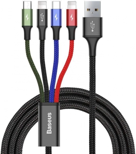 Baseus câble USB de charge rapide 4‑en‑1