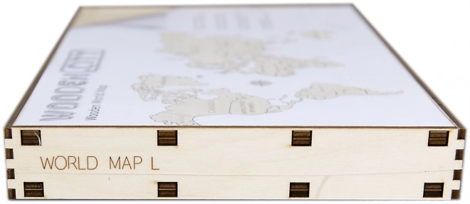 Carte en bois du monde WOODEN CITY grande