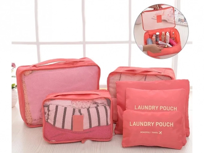 Organisateurs de voyage en filet pour bagage x6