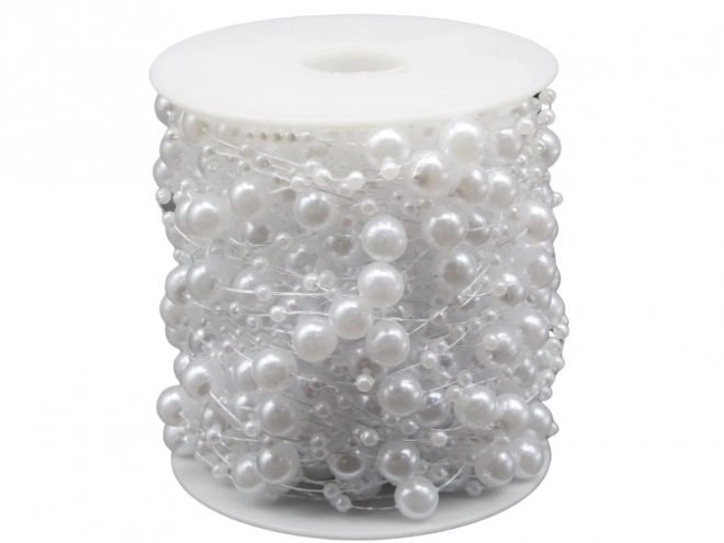 Guirlande de perles - perles blanches pour sapin de Noël