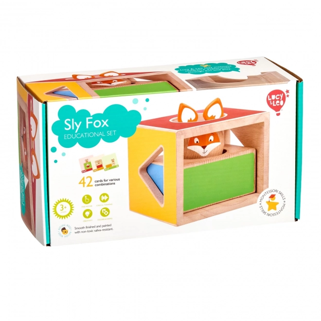 Lucy & Leo Renard Espiègle - jeu en bois avec modèles