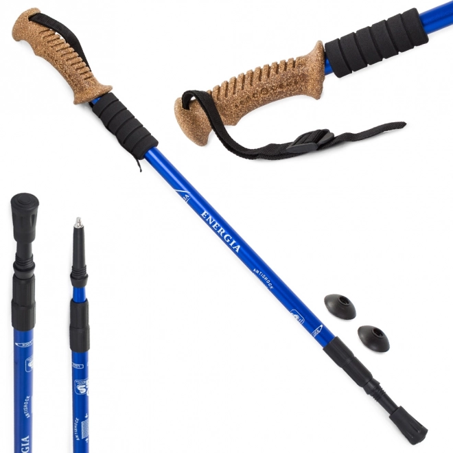 Bâtons de randonnée Nordic Walking bâtons en liège - 1 pièce – Modré