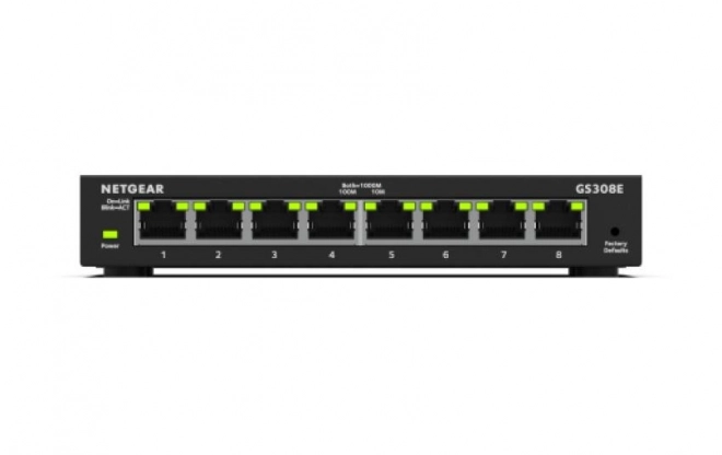 Commutateur géré NETGEAR GS308E 8 ports Gigabit Ethernet Plus