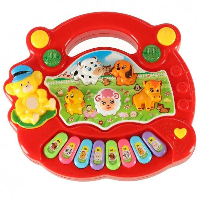 Piano interactif pour enfants avec sons d'animaux de la ferme
