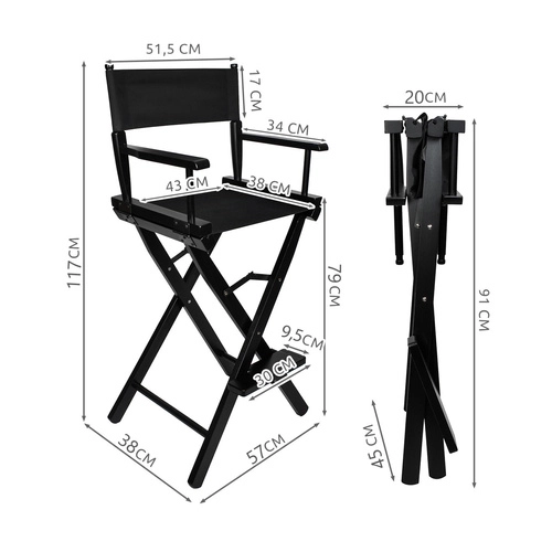 Chaise cosmétique en bois Beautylushh
