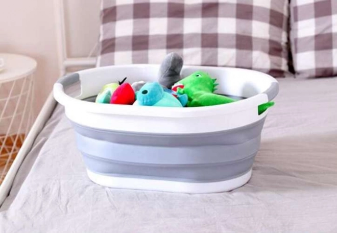 Panier à linge pliable en silicone