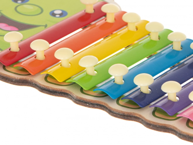 Xylophone coloré pour enfants en forme de chenille