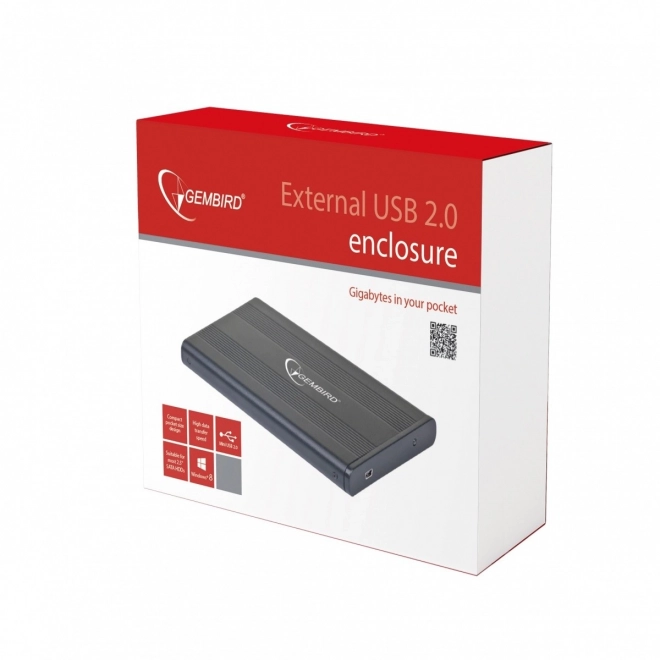 Boîtier pour HDD 2.5'' SATA aluminium noir