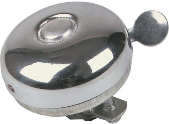 Sonnette de vélo classique en métal – acier, argenté