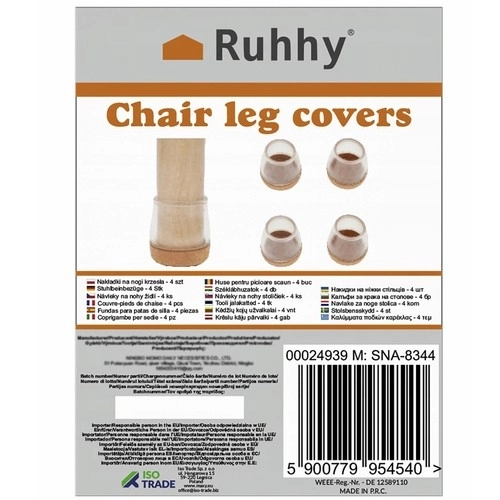 Protège-pieds pour chaises - ensemble de 4 pièces