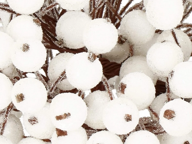 Décorations de Noël Rowan Blanc Givré 5 pcs