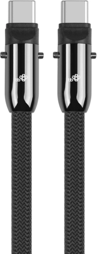 Câble tressé durable avec connecteurs métalliques