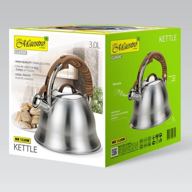 Bouilloire avec sifflet 3l