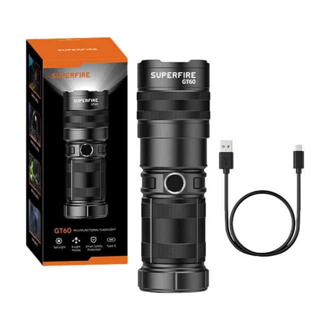 lampe de poche Superfire GT60 2600 lm avec USB-C
