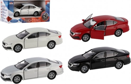 modèle réduit en métal voiture Škoda Favorit 1:34 rouge Welly